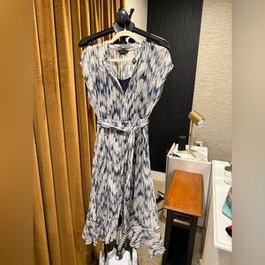 Club Monaco Navy and White Maxi Dress Size 2